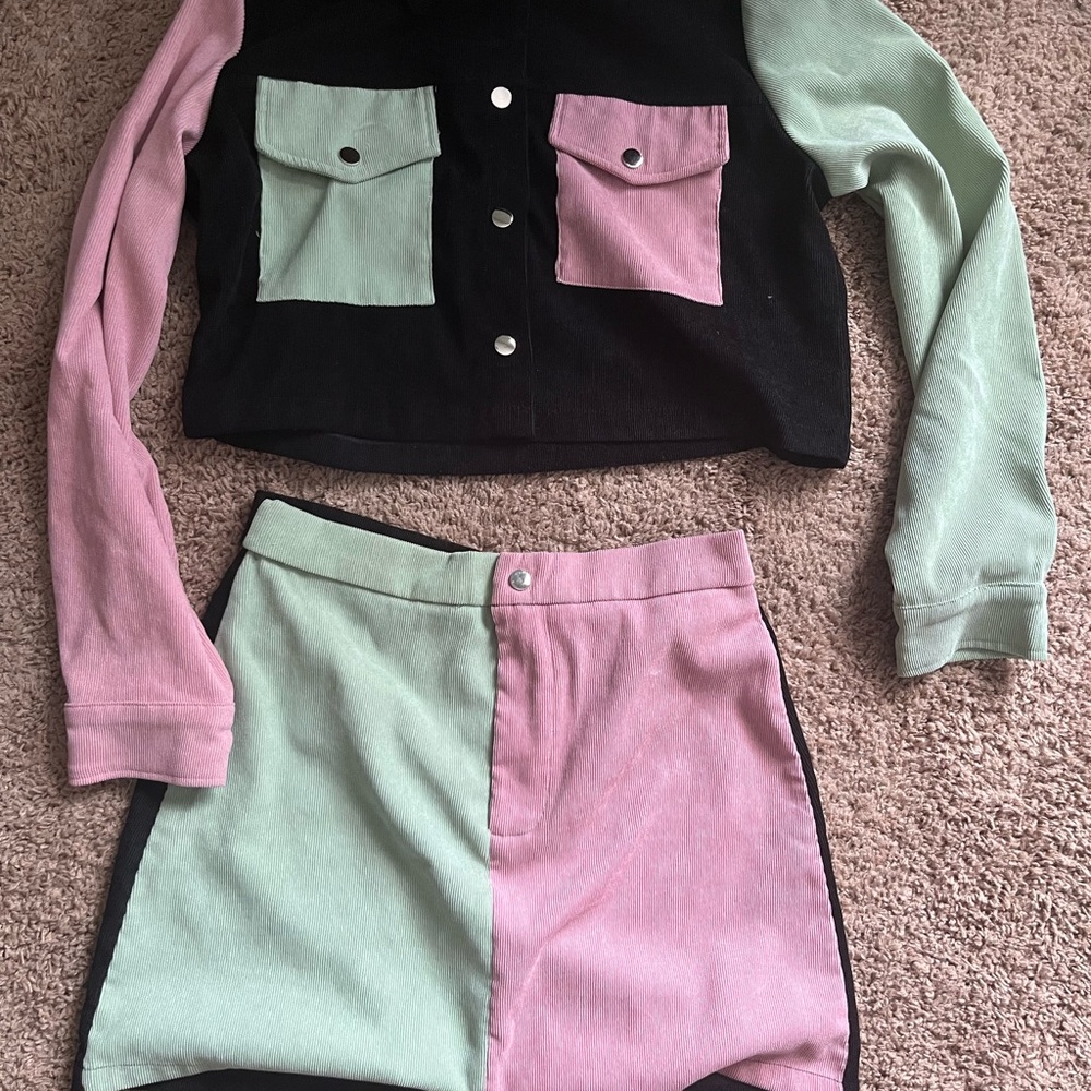 SHEIN Black Corduroy Jacket